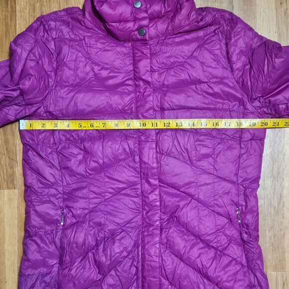 Lands End Jacket Womens M Pink Down Puffer Coat Lightweight Quilted Winter‎ - Picture 9 of 13